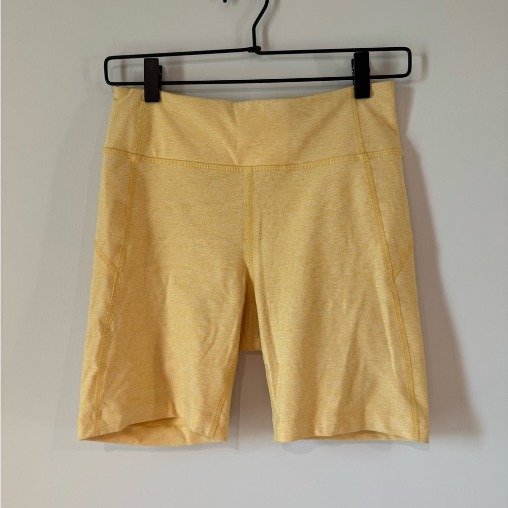 Outdoor Voices Yellow Biker Shorts